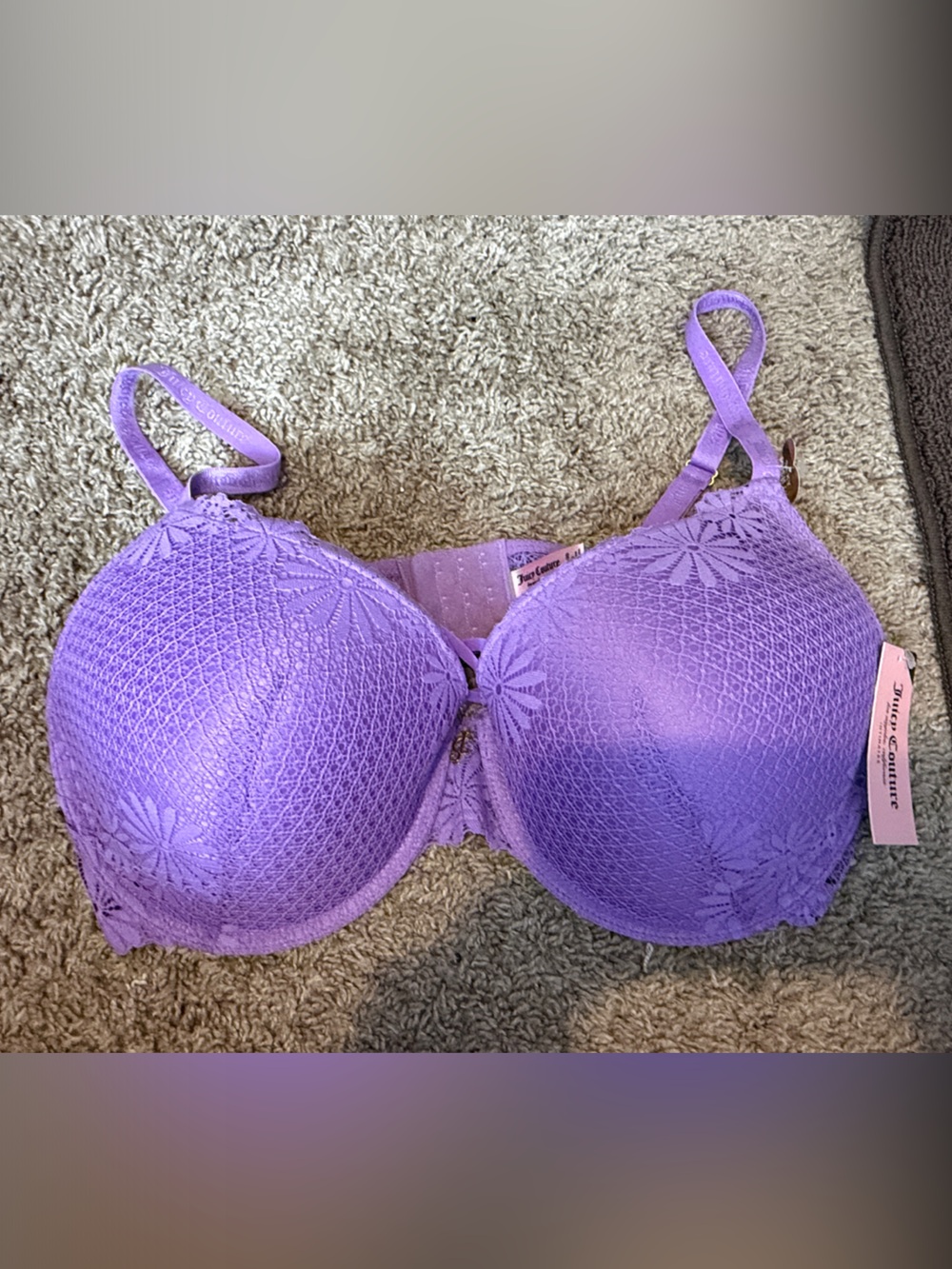 Juicy Couture Lavender Lace Contour Bra